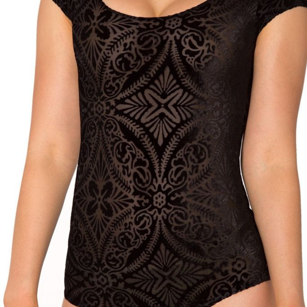BlackMilk Burned Velvet Bodysuit
